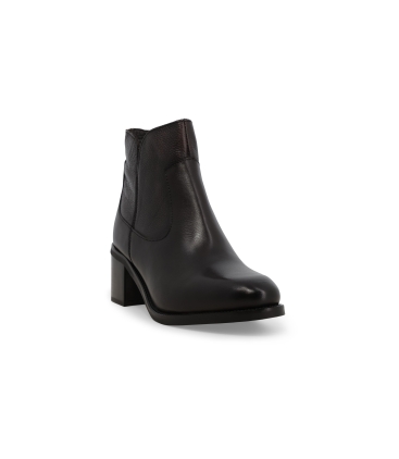 Stivaletto donna in pelle marrone k36065