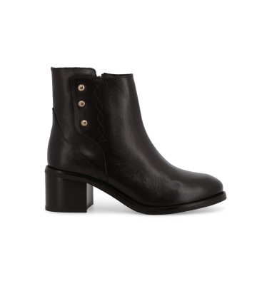 Stivaletto donna in pelle marrone k36067