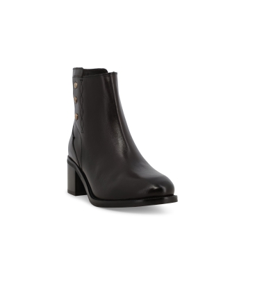Stivaletto donna in pelle marrone k36067