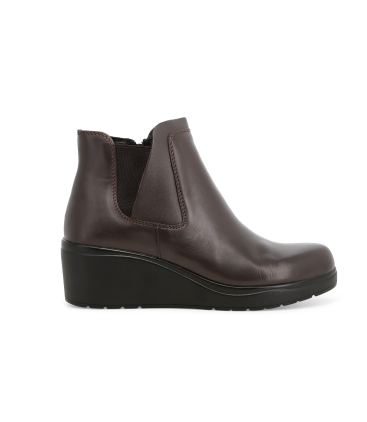 Stivaletto donna in pelle marrone k53006z