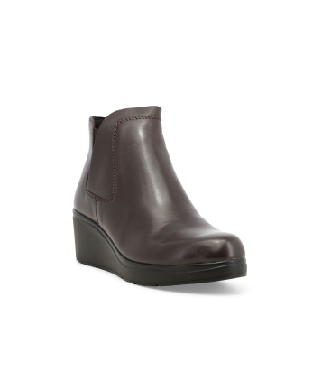 Stivaletto donna in pelle marrone k53006z