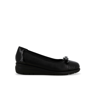 Décolleté donna comodo in pelle nero k55233z