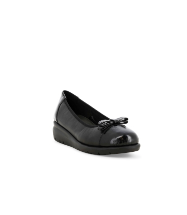 Décolleté donna comodo in pelle nero k55233z