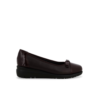 Décolleté donna comodo in pelle bordo k55233z