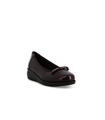 Décolleté donna comodo in pelle bordo k55233z