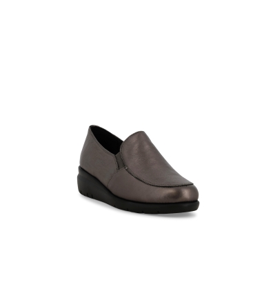 Mocassino donna comodo in pelle acciaio k55234z