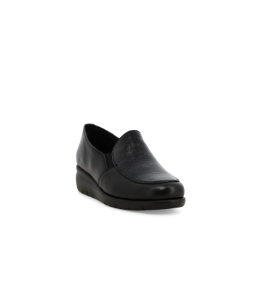 Mocassino donna comodo in pelle nero k55234z