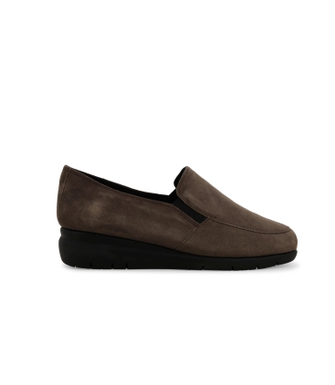 Mocassino donna comodo in camoscio beige k55234z