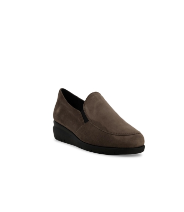 Mocassino donna comodo in camoscio beige k55234z