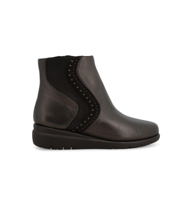 Stivaletto donna comodo in pelle marrone k55240z