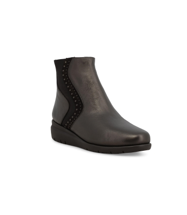 Stivaletto donna comodo in pelle marrone k55240z