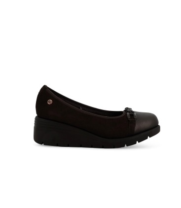 Décolleté comodo donna in morbida pelle bronzo k55277z