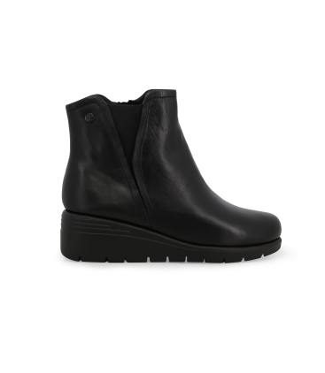 Stivaletto donna comodo in pelle nero k55279z