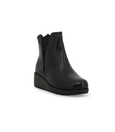 Stivaletto donna comodo in pelle nero k55279z
