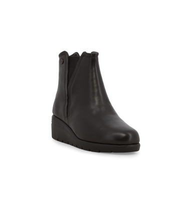 Stivaletto donna comodo in pelle marrone k55279z