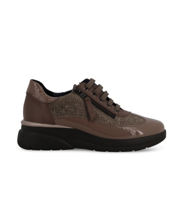 Sneakers donna in vernice e camoscio taope k55438z