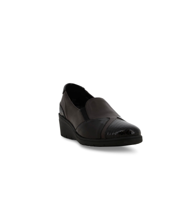 Mocassino donna comodo in morbida pelle marrone k91617z