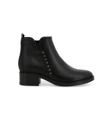 Stivaletto donna in pelle nero k91851z