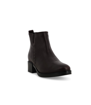 Stivaletto donna morbido in pelle bordo k91851z