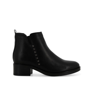 Stivaletto donna in morbida pelle nero k91851z