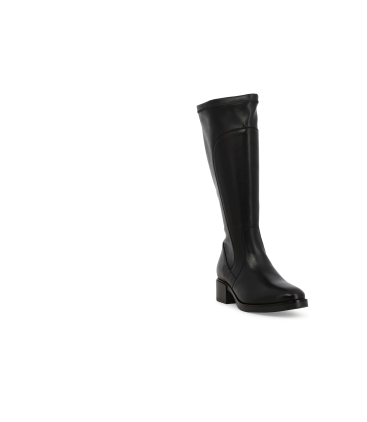 Stivale donna in pelle nero k91854z