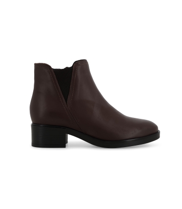 Stivaletto donna in pelle marrone k91863z