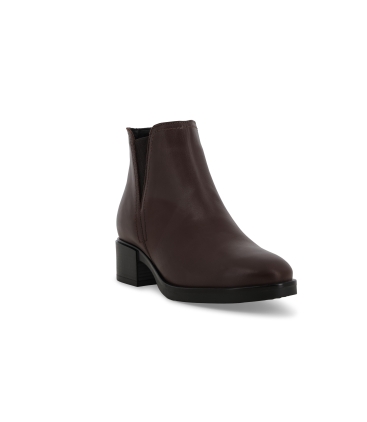 Stivaletto donna in pelle marrone k91863z