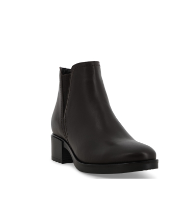 Stivaletto donna in pelle moro k91863z