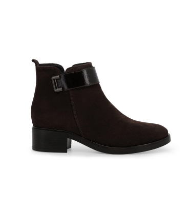 Stivaletto donna in pelle marrone k91865z