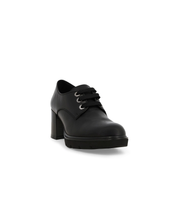 Mocassino donna comodo ed elegante in pelle nero l5265