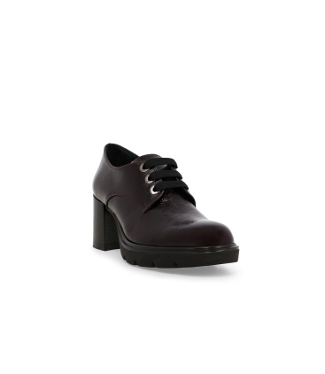 Mocassino donna comodo ed elegante in vernice bordo l5265