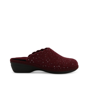 Pantofola donna in tessuto bordo pd306z