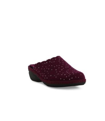Pantofola donna in tessuto lilla pd306z