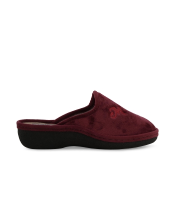 Pantofola donna in tessuto bordo pd407z