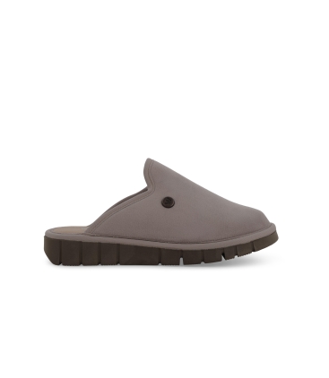 Pantofola donna in tessuto velluto beige pd527