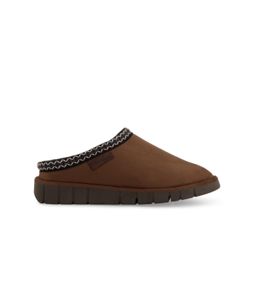 Pantofola donna in camoscio beige taope pd533