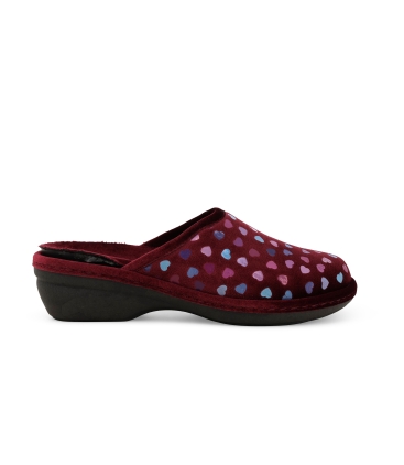 Pantofola donna in tessuto bordo pd623