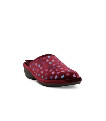 Pantofola donna in tessuto bordo pd623