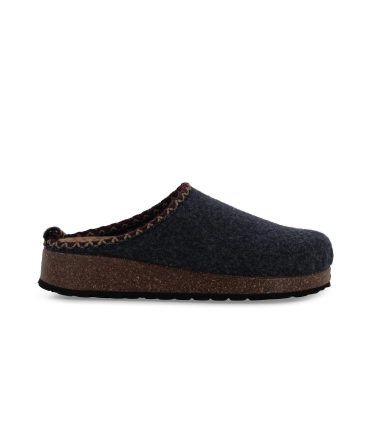 Pantofola donna in tessuto riciclato blu pd836z