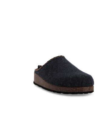 Pantofola donna in tessuto riciclato blu pd836z