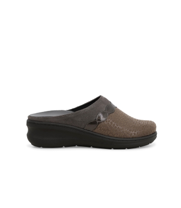Pantofola donna in pelle castoro pd900z