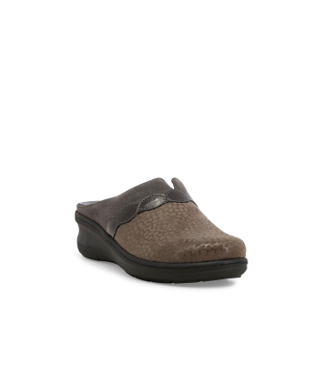 Pantofola donna in pelle castoro pd900z