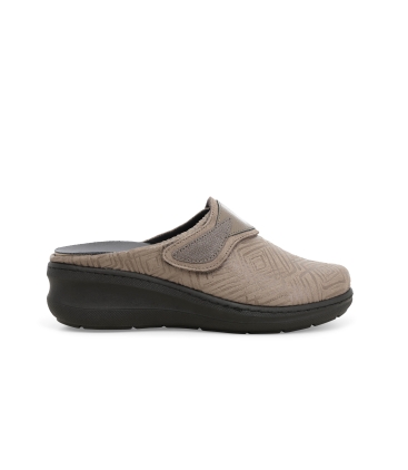 Pantofola donna in pelle castoro pd908z