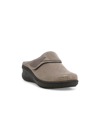 Pantofola donna in pelle castoro pd908z