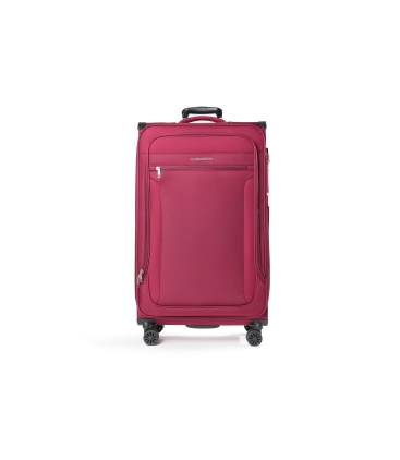 Trolley grande in tessuto rosso