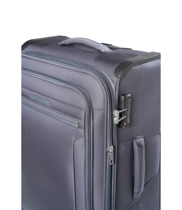 Trolley medio in tessuto grigio