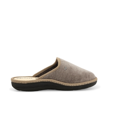 Pantofola uomo in tessuto beige pu172z