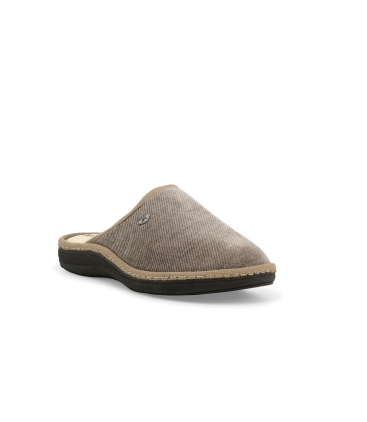 Pantofola uomo in tessuto beige pu172z