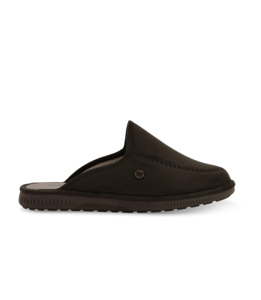 Pantofola uomo in camoscio verde pu305