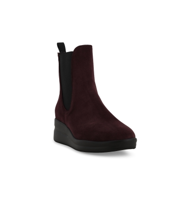 Stivaletto donna in camoscio bordo r25651z